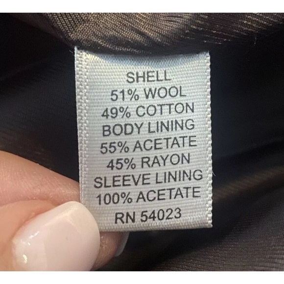 Banana Republic Men's Brown Windowpane Plaid Wool Sport Coat Size 38R (BS) - Picture 9 of 10